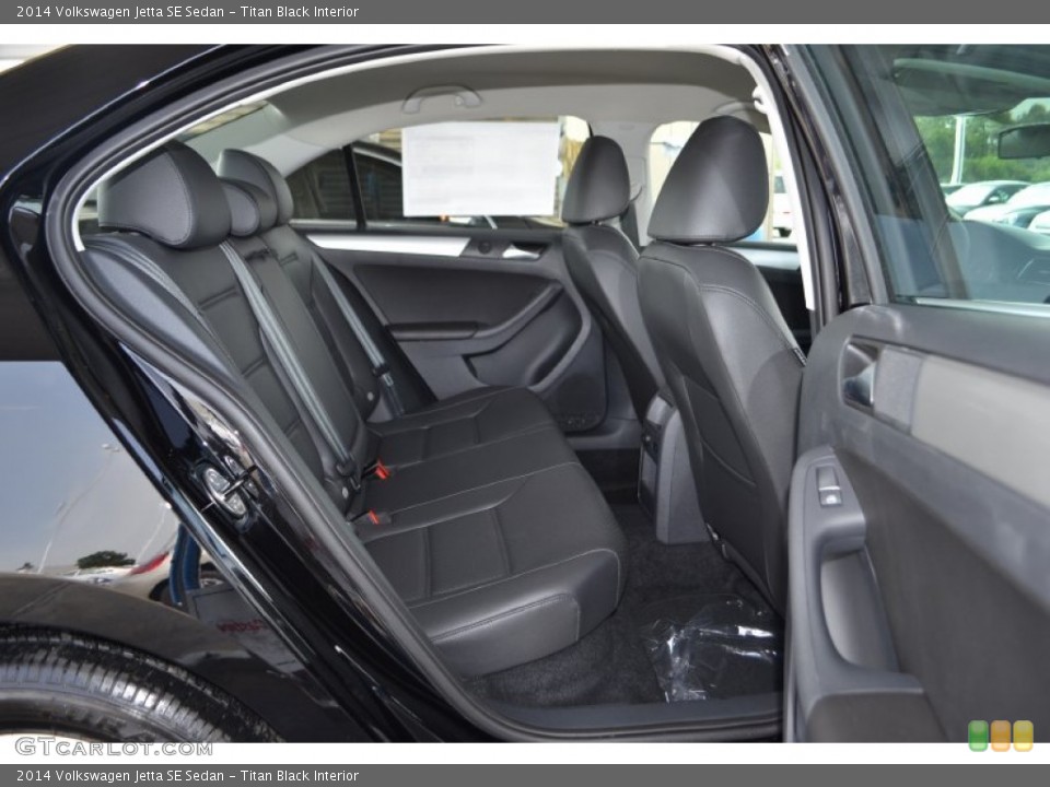 Titan Black Interior Rear Seat for the 2014 Volkswagen Jetta SE Sedan #84474824