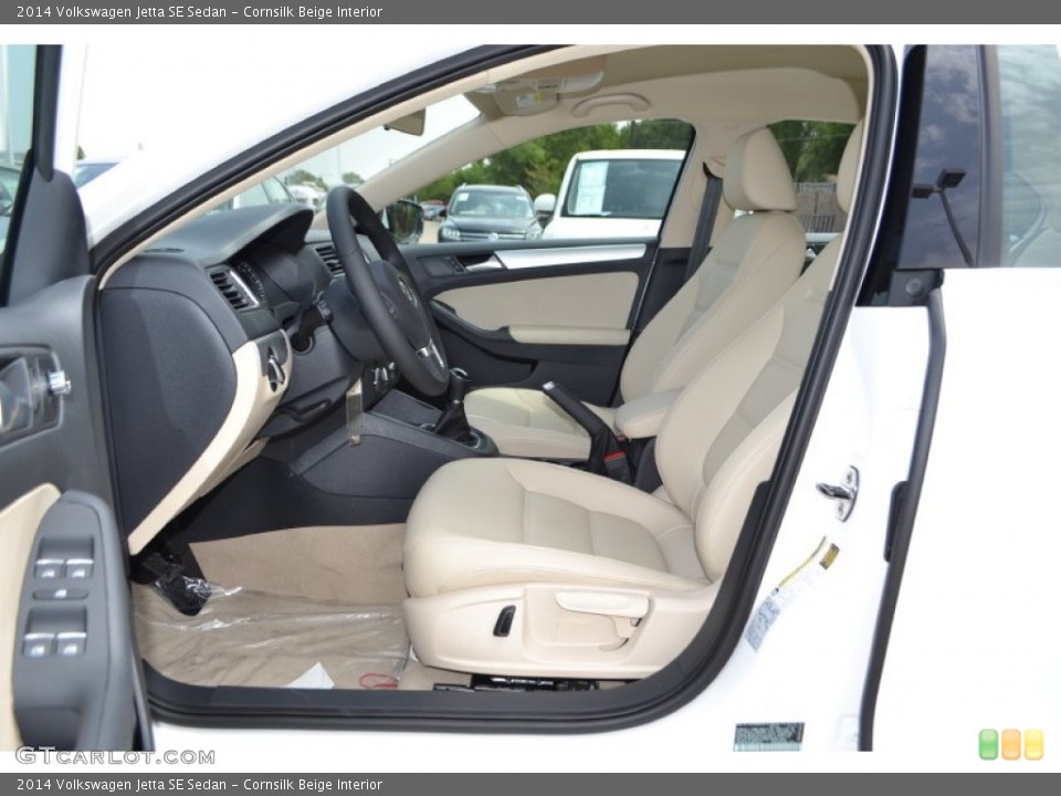 Cornsilk Beige Interior Photo for the 2014 Volkswagen Jetta SE Sedan #84474914