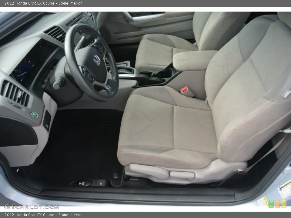 Stone Interior Front Seat for the 2012 Honda Civic EX Coupe #84475367