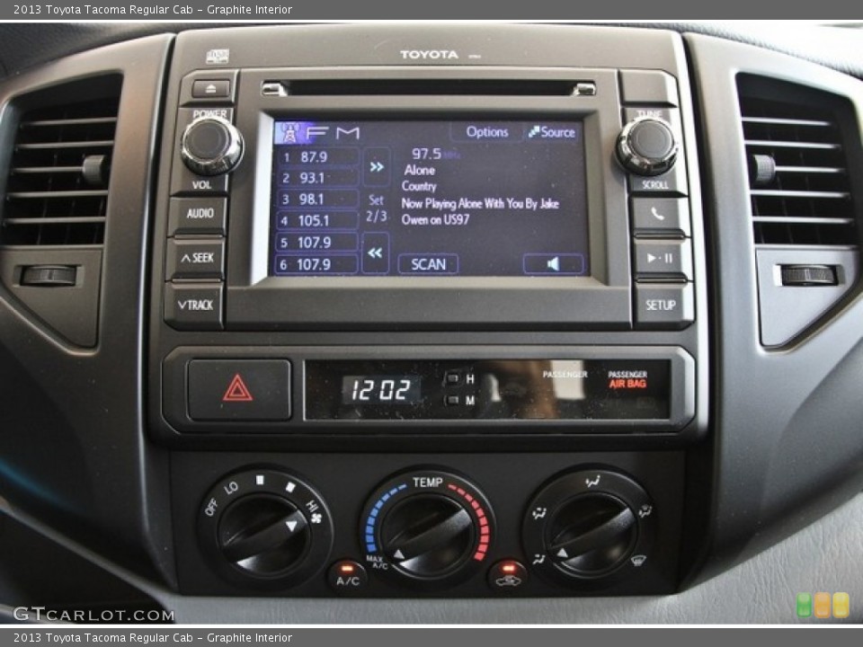 Graphite Interior Controls for the 2013 Toyota Tacoma Regular Cab #84476387