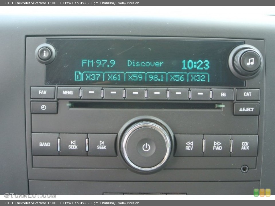Light Titanium/Ebony Interior Audio System for the 2011 Chevrolet Silverado 1500 LT Crew Cab 4x4 #84476600