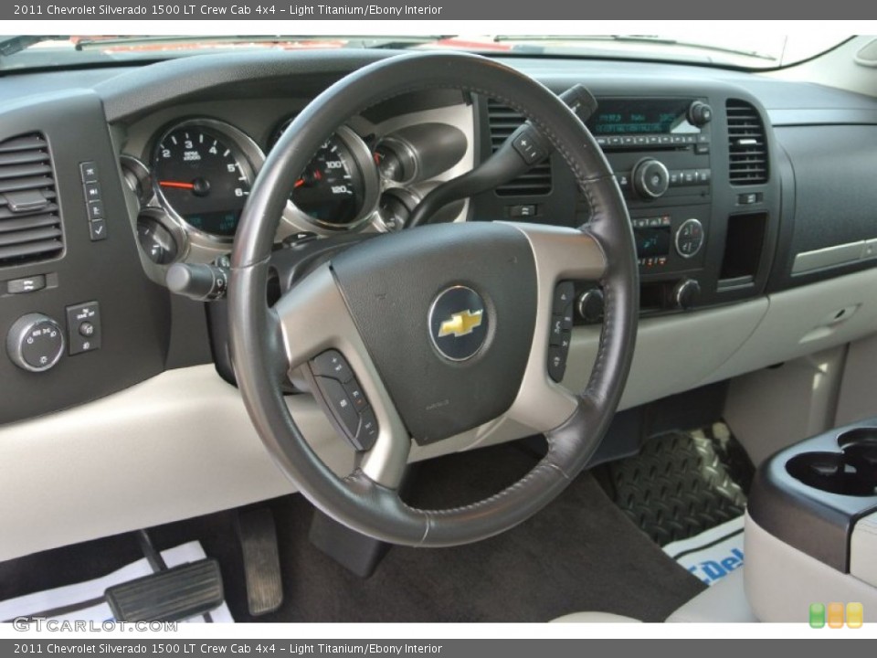 Light Titanium/Ebony Interior Steering Wheel for the 2011 Chevrolet Silverado 1500 LT Crew Cab 4x4 #84476714