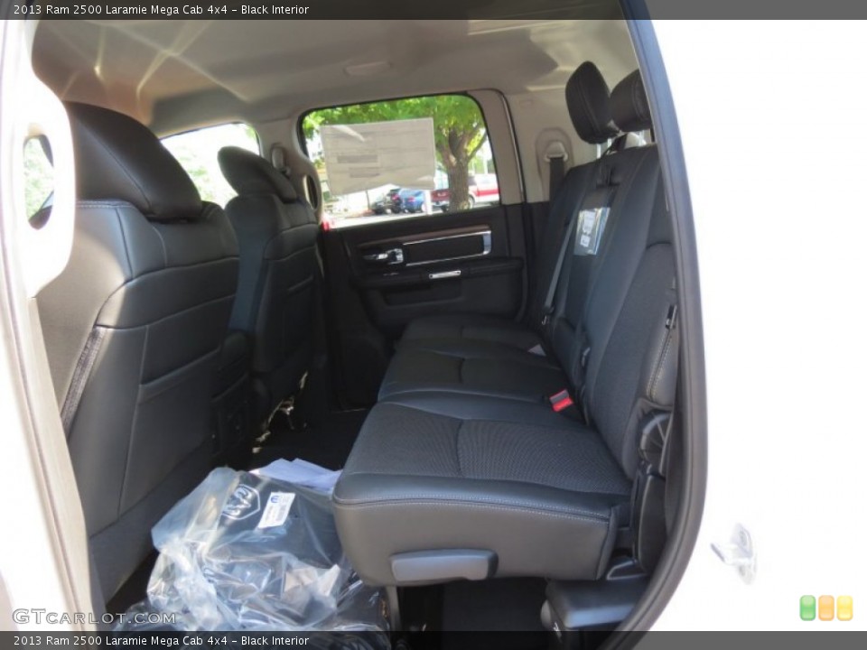 Black Interior Rear Seat for the 2013 Ram 2500 Laramie Mega Cab 4x4 #84478746