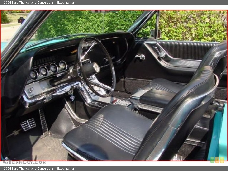Black Interior Prime Interior for the 1964 Ford Thunderbird Convertible #84478785