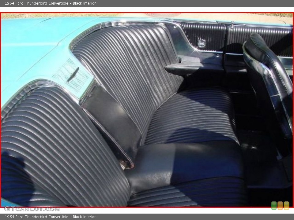 Black Interior Rear Seat for the 1964 Ford Thunderbird Convertible #84478809