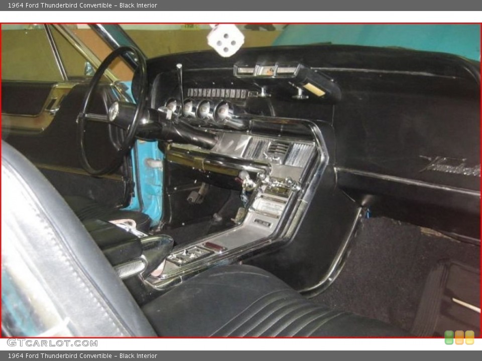 Black Interior Dashboard for the 1964 Ford Thunderbird Convertible #84478833