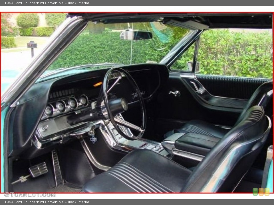 Black 1964 Ford Thunderbird Interiors