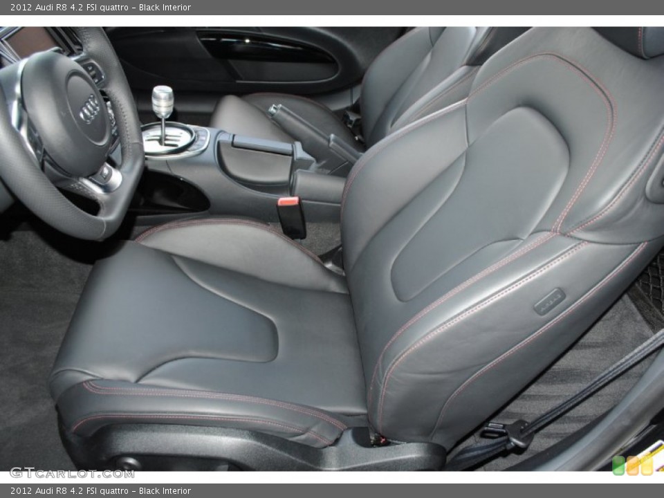 Black Interior Front Seat for the 2012 Audi R8 4.2 FSI quattro #84487689