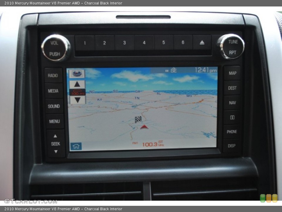 Charcoal Black Interior Navigation for the 2010 Mercury Mountaineer V8 Premier AWD #84487698