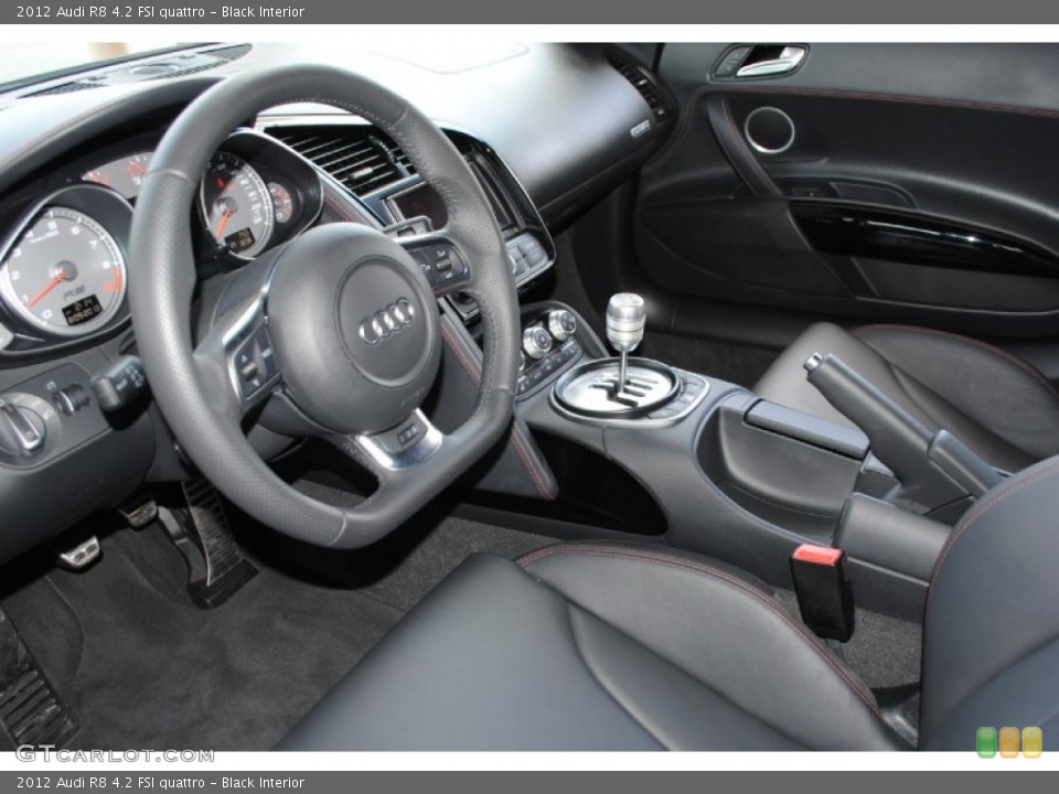 Black Interior Prime Interior for the 2012 Audi R8 4.2 FSI quattro #84487713