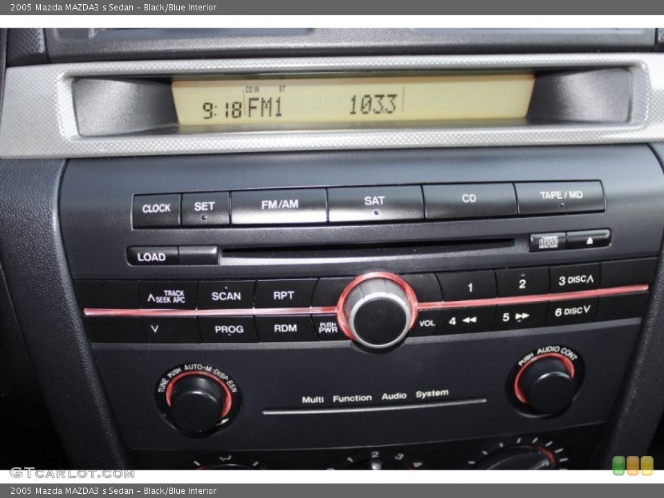 Black/Blue Interior Controls for the 2005 Mazda MAZDA3 s Sedan #84492716