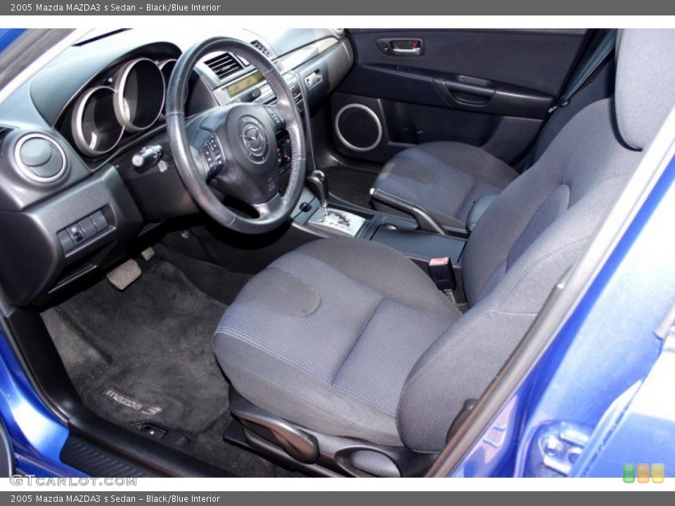 Black/Blue 2005 Mazda MAZDA3 Interiors