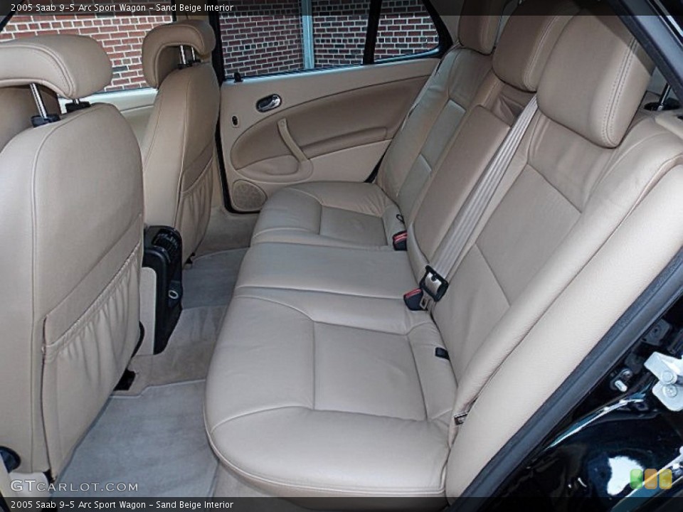 Sand Beige Interior Rear Seat for the 2005 Saab 9-5 Arc Sport Wagon #84493071