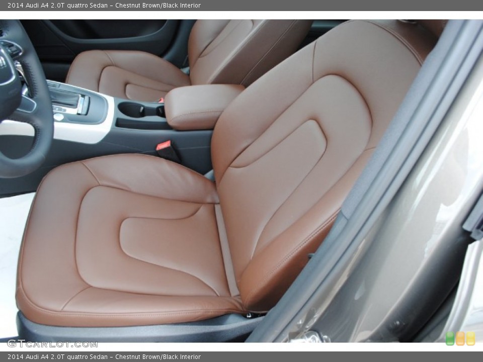 Chestnut Brown/Black Interior Front Seat for the 2014 Audi A4 2.0T quattro Sedan #84493191