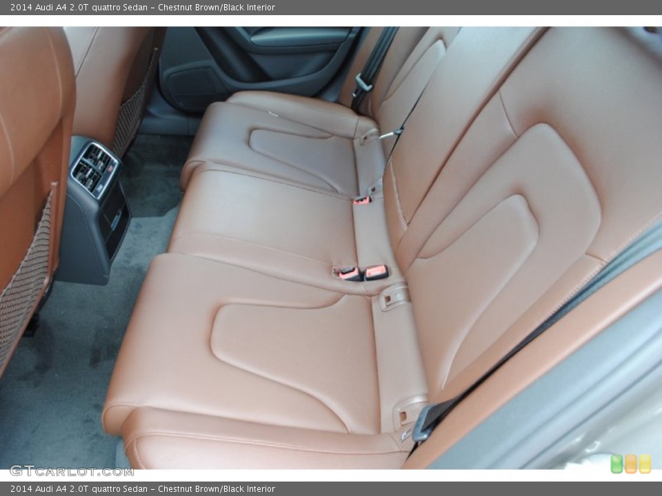 Chestnut Brown/Black Interior Rear Seat for the 2014 Audi A4 2.0T quattro Sedan #84493476