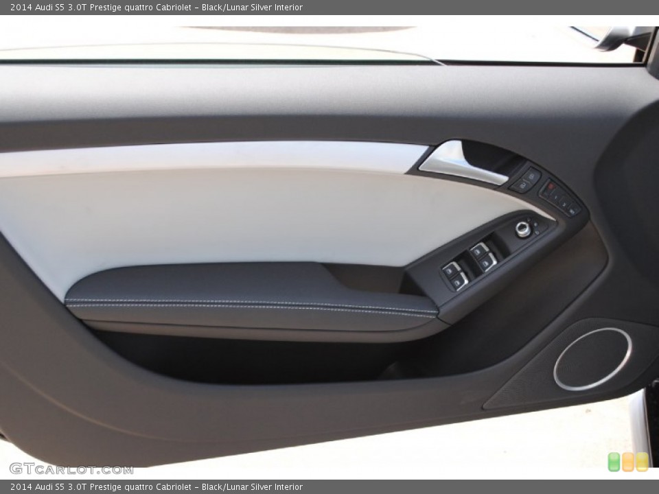 Black/Lunar Silver Interior Door Panel for the 2014 Audi S5 3.0T Prestige quattro Cabriolet #84494781