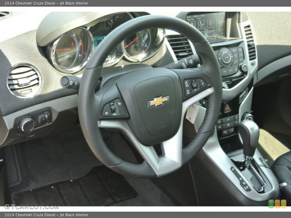Jet Black Interior Steering Wheel for the 2014 Chevrolet Cruze Diesel #84495816