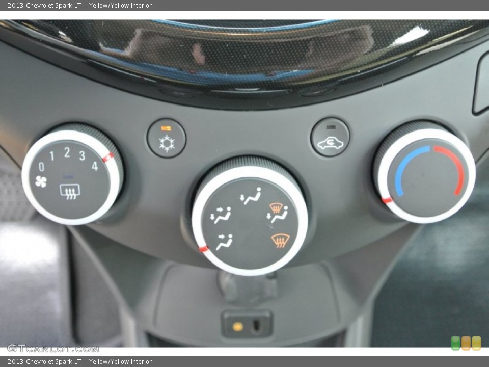 Yellow/Yellow Interior Controls for the 2013 Chevrolet Spark LT #84496116