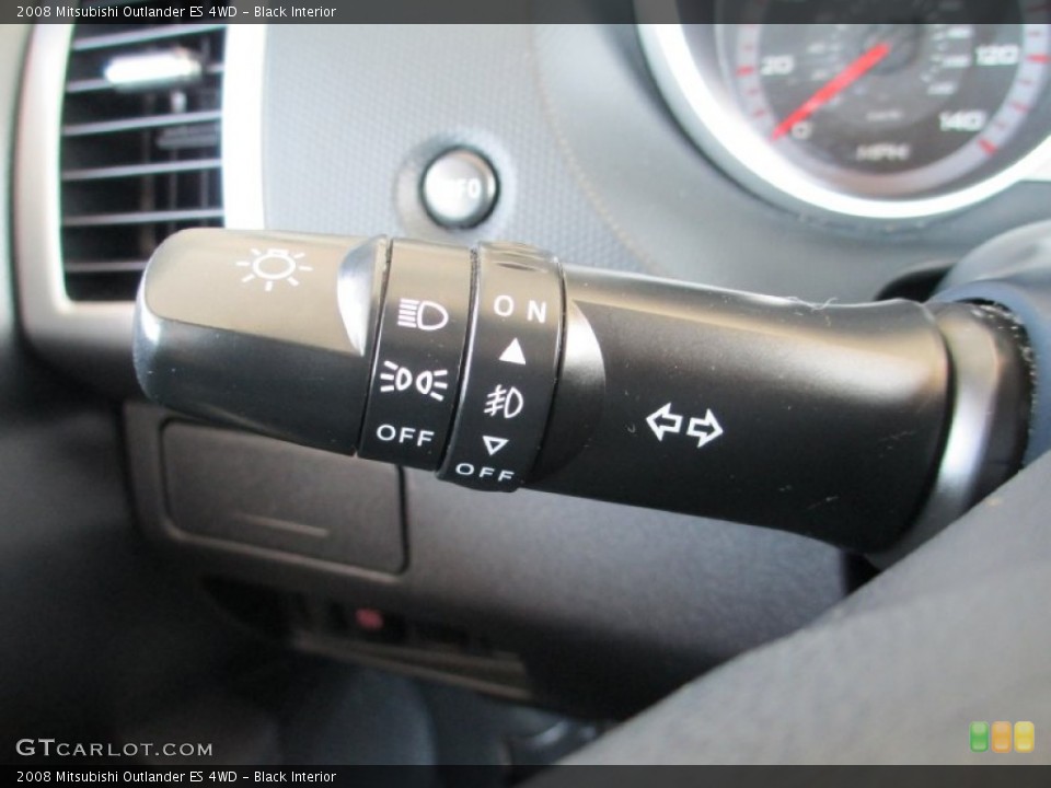 Black Interior Controls for the 2008 Mitsubishi Outlander ES 4WD #84496256