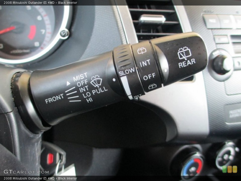 Black Interior Controls for the 2008 Mitsubishi Outlander ES 4WD #84496279