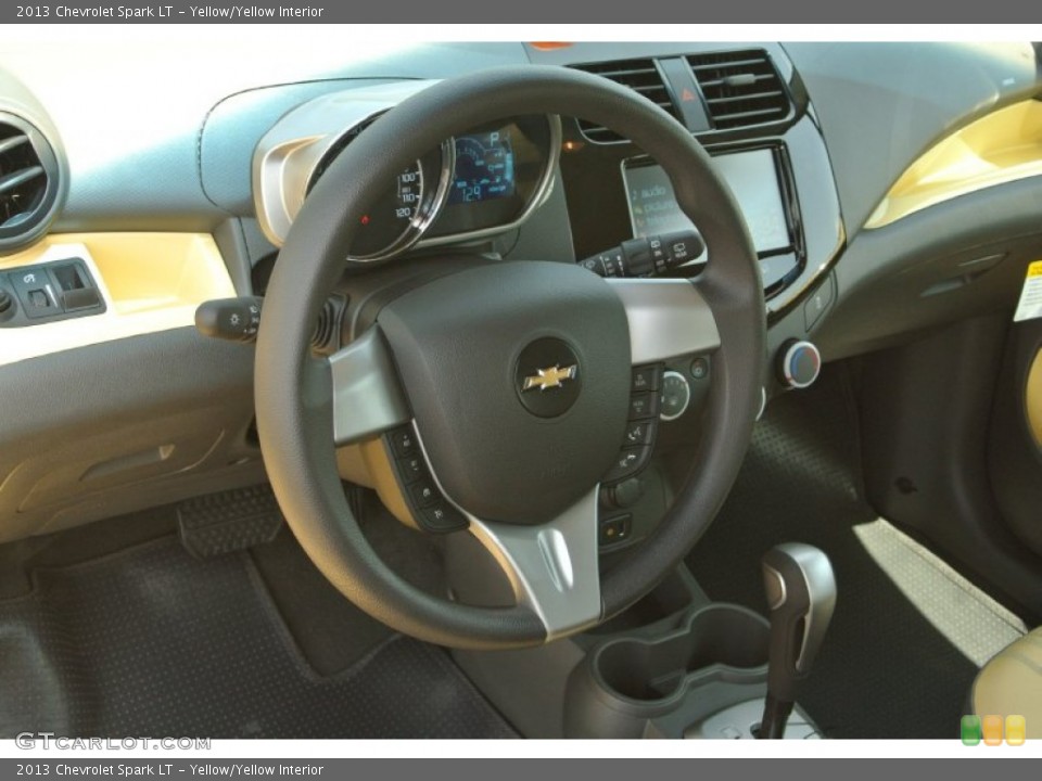 Yellow/Yellow Interior Steering Wheel for the 2013 Chevrolet Spark LT #84496383