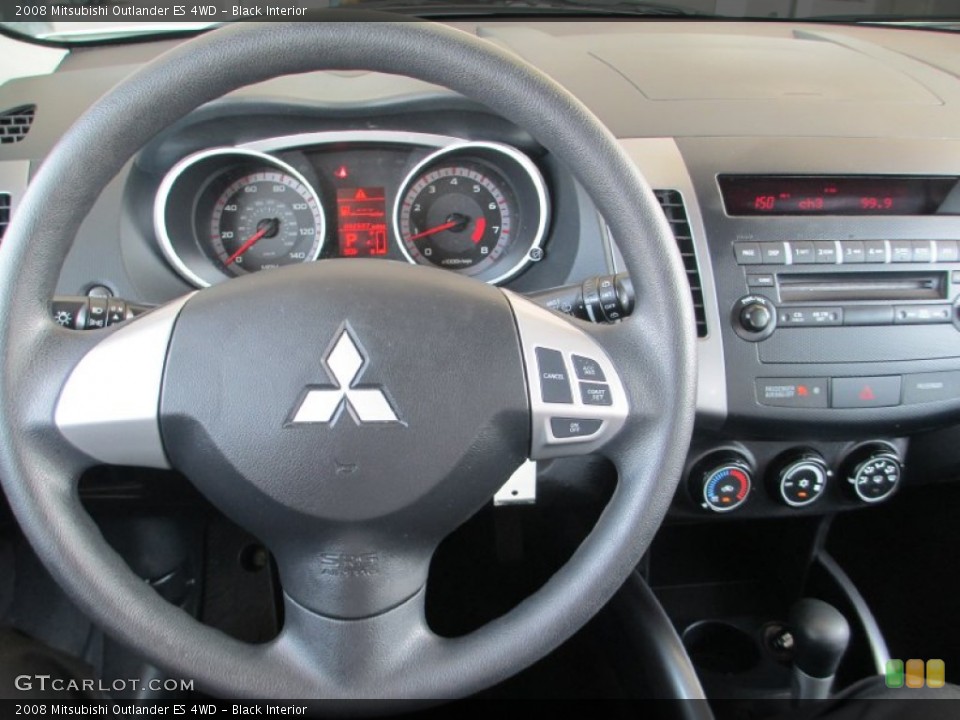 Black Interior Steering Wheel for the 2008 Mitsubishi Outlander ES 4WD #84496473