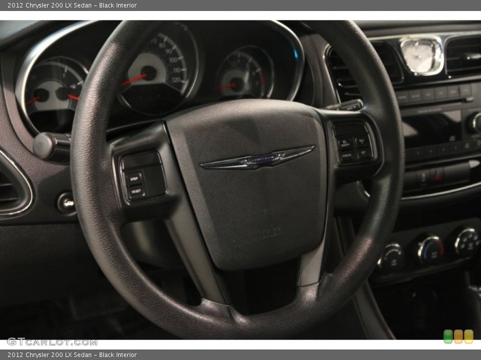 Black Interior Steering Wheel for the 2012 Chrysler 200 LX Sedan #84499773