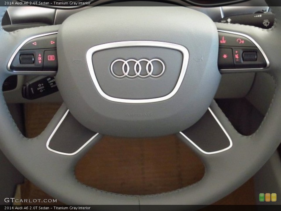 Titanium Gray Interior Steering Wheel for the 2014 Audi A6 2.0T Sedan #84502443