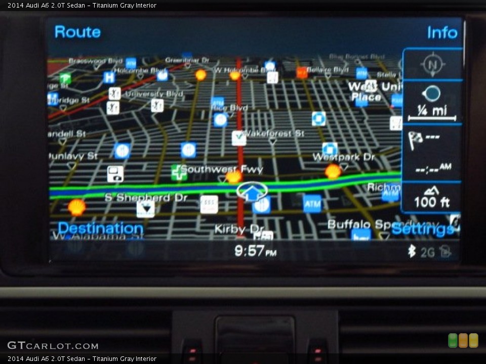 Titanium Gray Interior Navigation for the 2014 Audi A6 2.0T Sedan #84502551