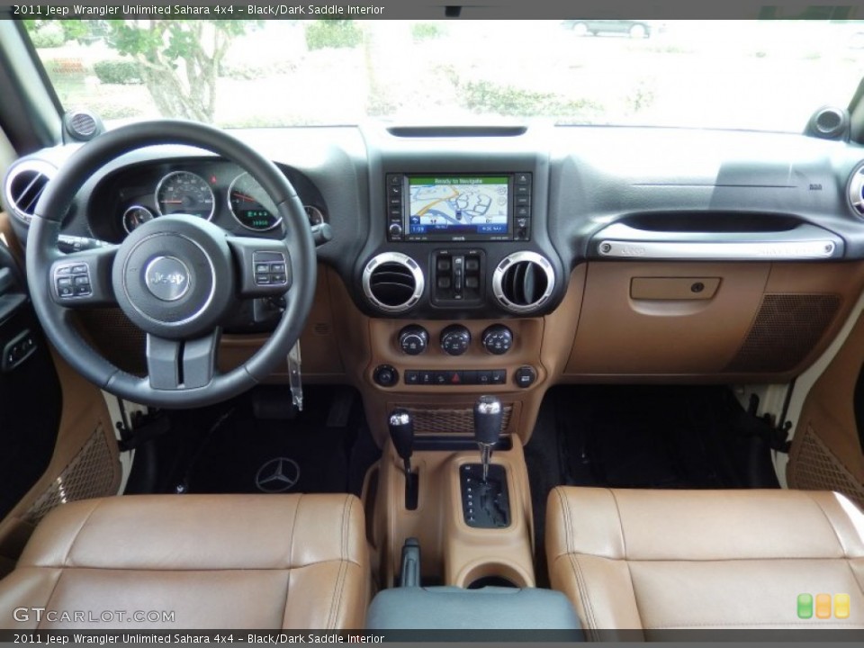 Black/Dark Saddle Interior Dashboard for the 2011 Jeep Wrangler Unlimited Sahara 4x4 #84504921