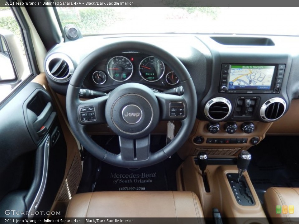 Black/Dark Saddle Interior Dashboard for the 2011 Jeep Wrangler Unlimited Sahara 4x4 #84504943