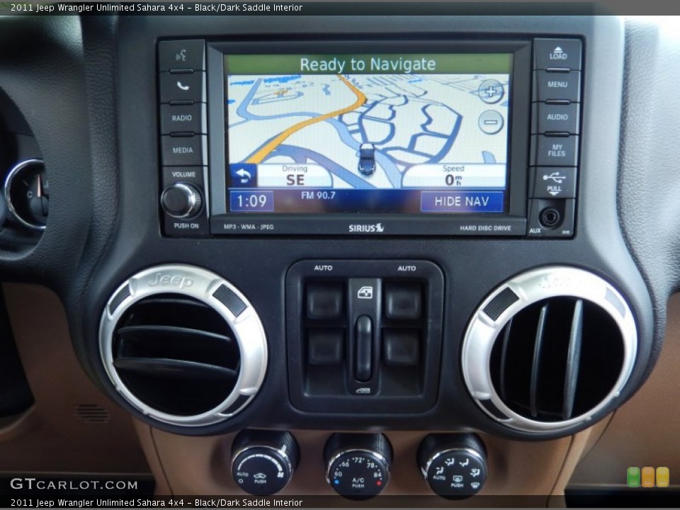 Black/Dark Saddle Interior Navigation for the 2011 Jeep Wrangler Unlimited Sahara 4x4 #84504996