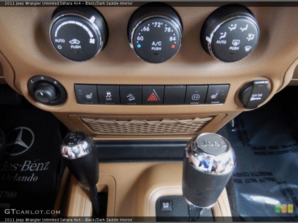 Black/Dark Saddle Interior Controls for the 2011 Jeep Wrangler Unlimited Sahara 4x4 #84505020