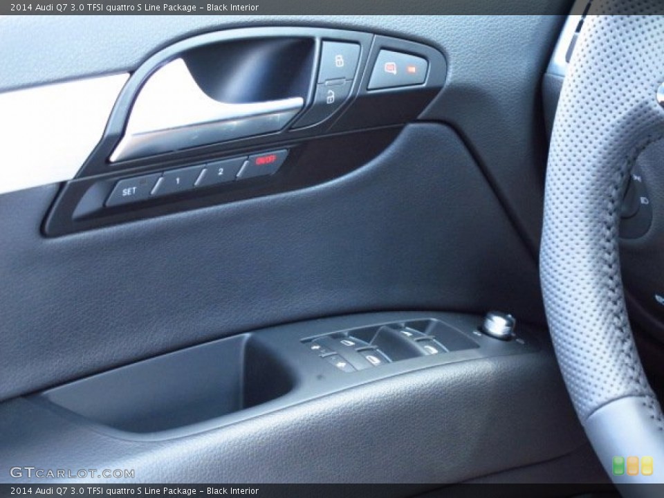 Black Interior Controls for the 2014 Audi Q7 3.0 TFSI quattro S Line Package #84505962