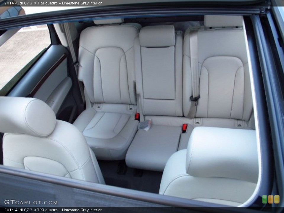 Limestone Gray Interior Rear Seat for the 2014 Audi Q7 3.0 TFSI quattro #84506889