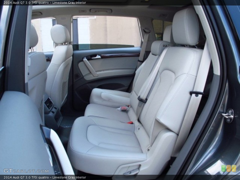 Limestone Gray Interior Rear Seat for the 2014 Audi Q7 3.0 TFSI quattro #84506925