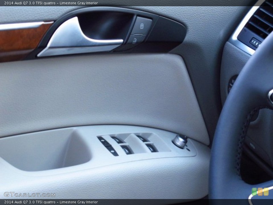 Limestone Gray Interior Controls for the 2014 Audi Q7 3.0 TFSI quattro #84506997