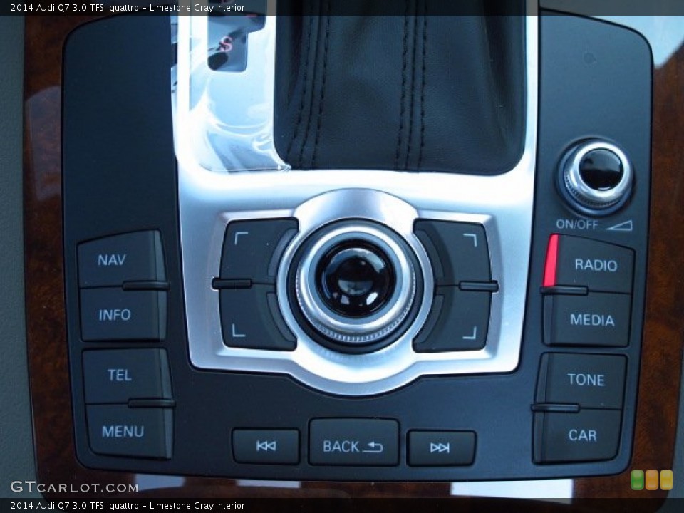 Limestone Gray Interior Controls for the 2014 Audi Q7 3.0 TFSI quattro #84507037