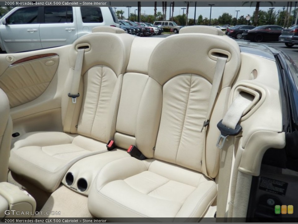 Stone Interior Rear Seat for the 2006 Mercedes-Benz CLK 500 Cabriolet #84507672