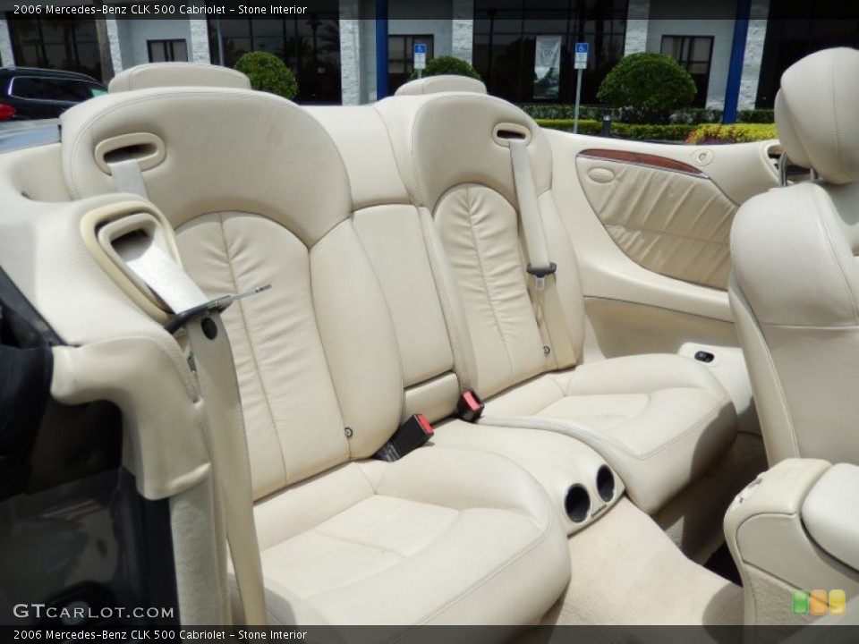 Stone Interior Rear Seat for the 2006 Mercedes-Benz CLK 500 Cabriolet #84507693