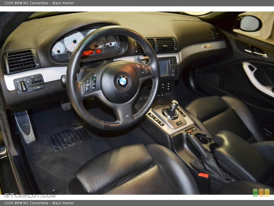 Black Interior Prime Interior for the 2006 BMW M3 Convertible #84508950