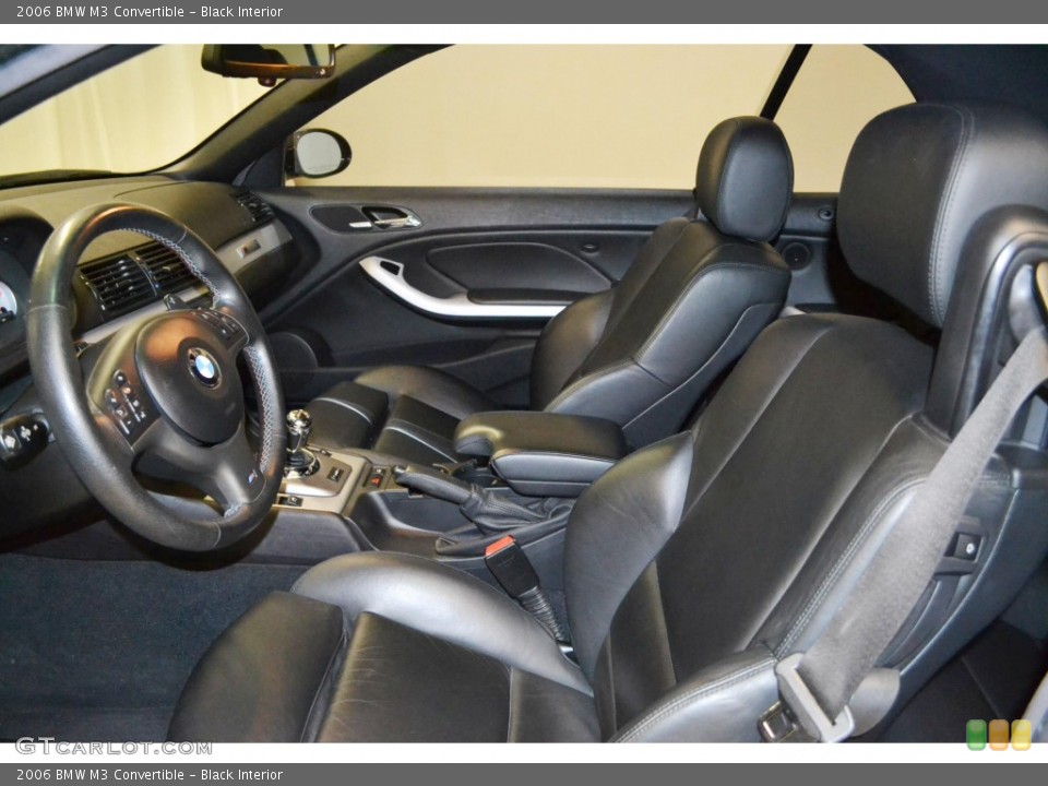 Black Interior Front Seat for the 2006 BMW M3 Convertible #84508998