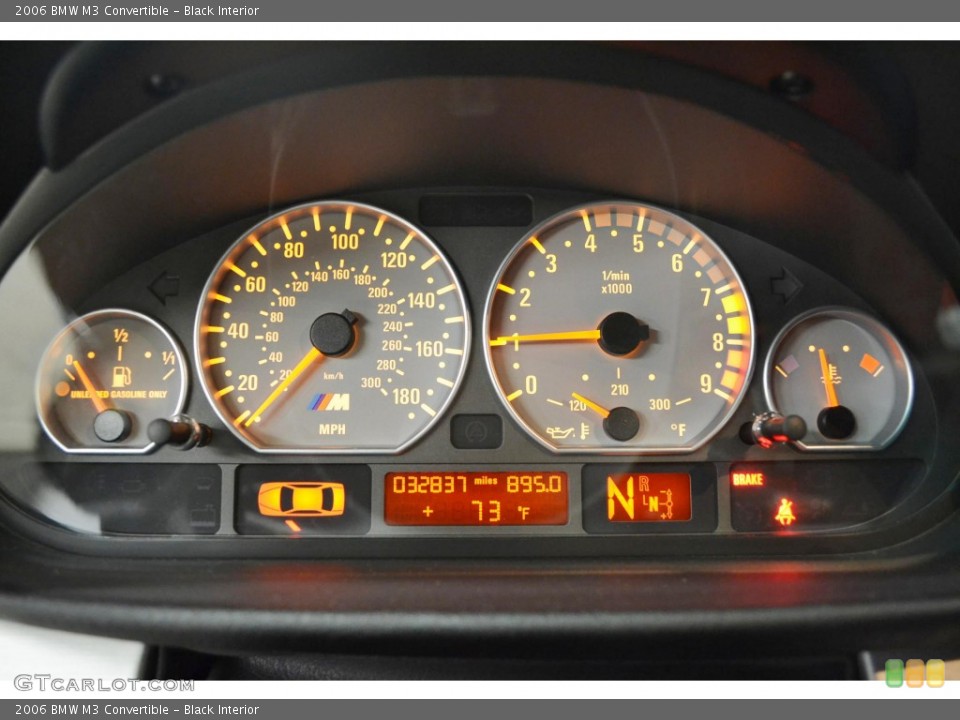 Black Interior Gauges for the 2006 BMW M3 Convertible #84509331