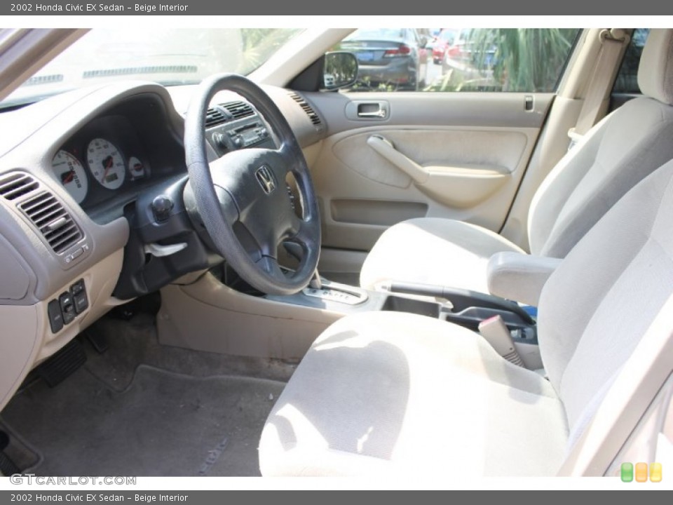 Beige Interior Photo for the 2002 Honda Civic EX Sedan #84513171