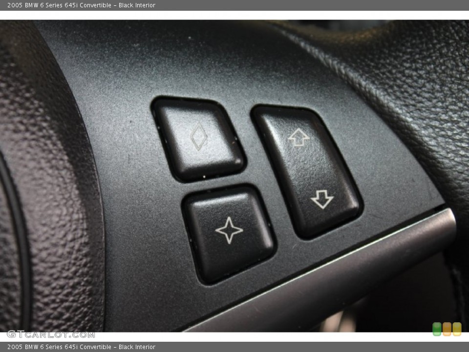 Black Interior Controls for the 2005 BMW 6 Series 645i Convertible #84515349