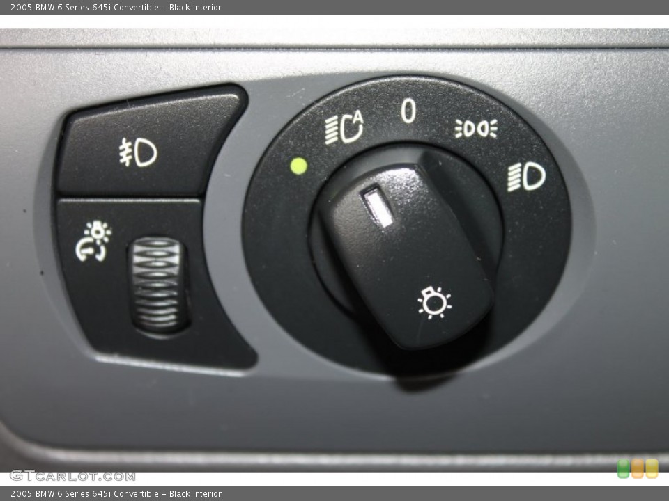 Black Interior Controls for the 2005 BMW 6 Series 645i Convertible #84515376
