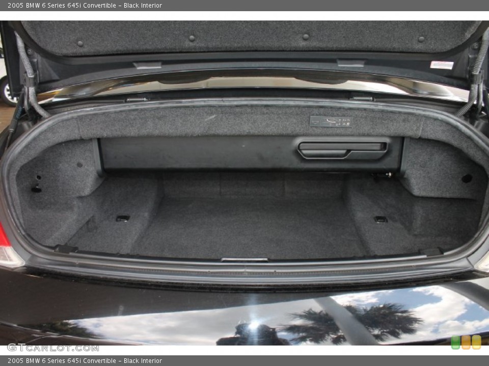 Black Interior Trunk for the 2005 BMW 6 Series 645i Convertible #84515397