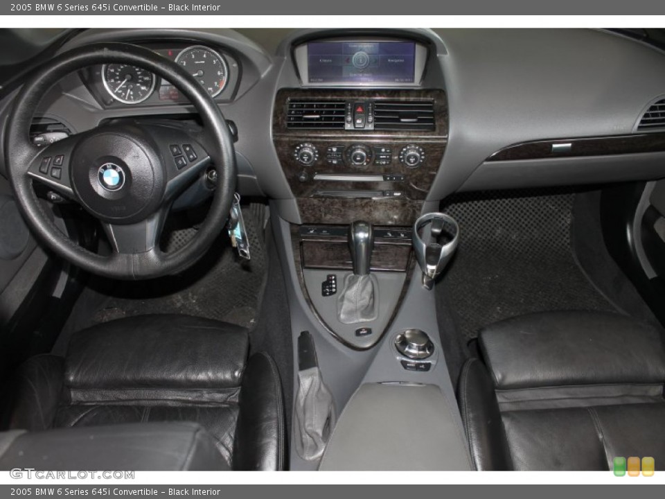 Black Interior Dashboard for the 2005 BMW 6 Series 645i Convertible #84515418