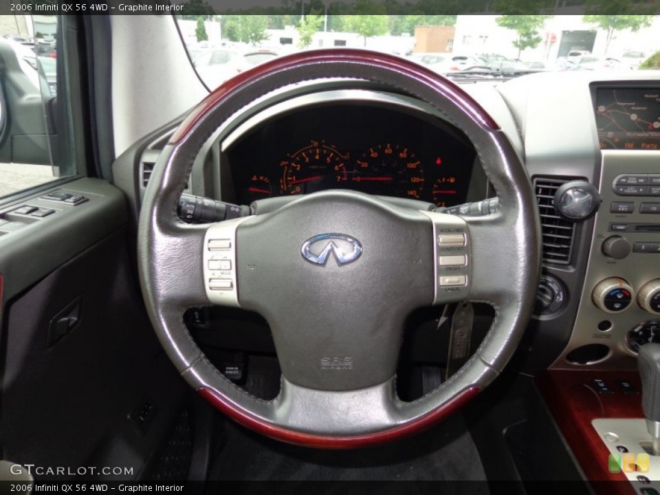 Graphite Interior Steering Wheel for the 2006 Infiniti QX 56 4WD #84515775