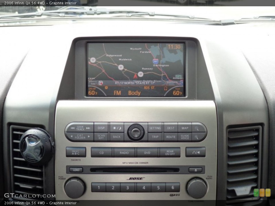 Graphite Interior Navigation for the 2006 Infiniti QX 56 4WD #84515799